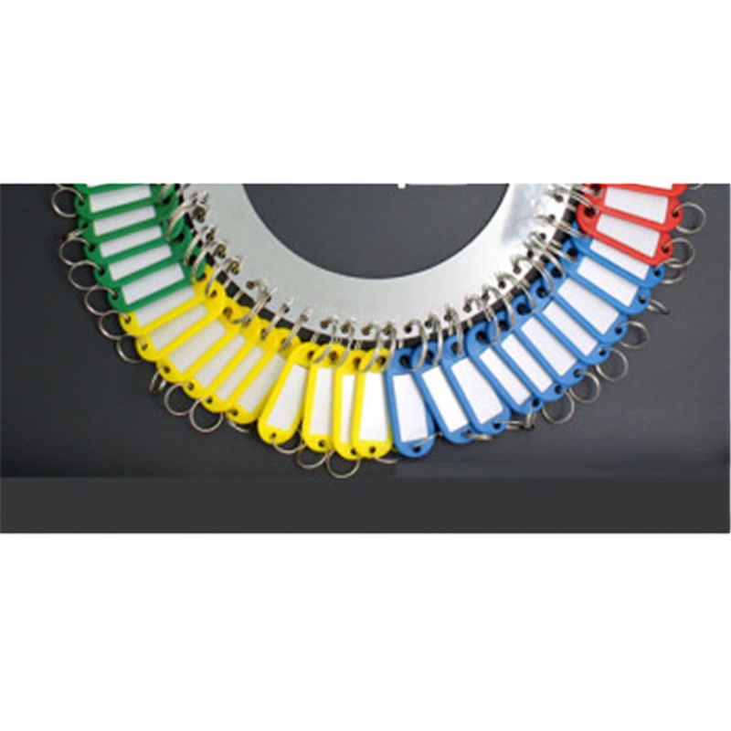 正彩（ZNCI）金属钥匙盘钥匙圈收纳可标记钥匙板分类管理 28位钥匙环+配钥匙牌混色30个装