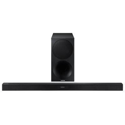 三星(SAMSUNG)HW-M450/XZ无线回音壁系统 蓝牙音响 Soundbar 条形音箱 家庭影院电视音响 黑色