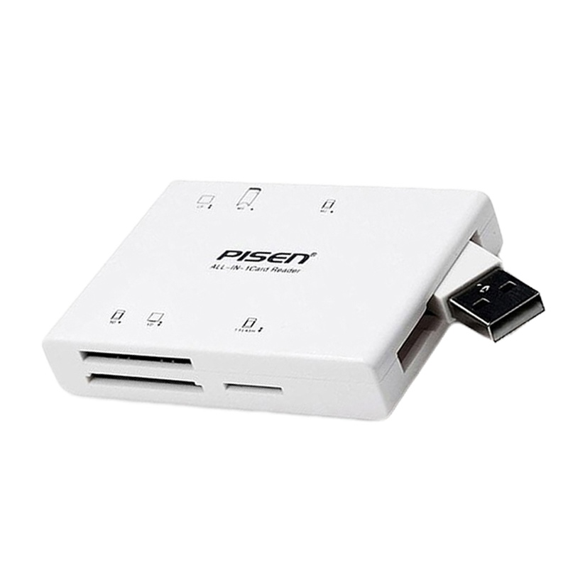 品胜(PISEN)多合一读卡器(白色) (原全能王读卡器II) 支持SD/MS/XD/CF/TF/M2