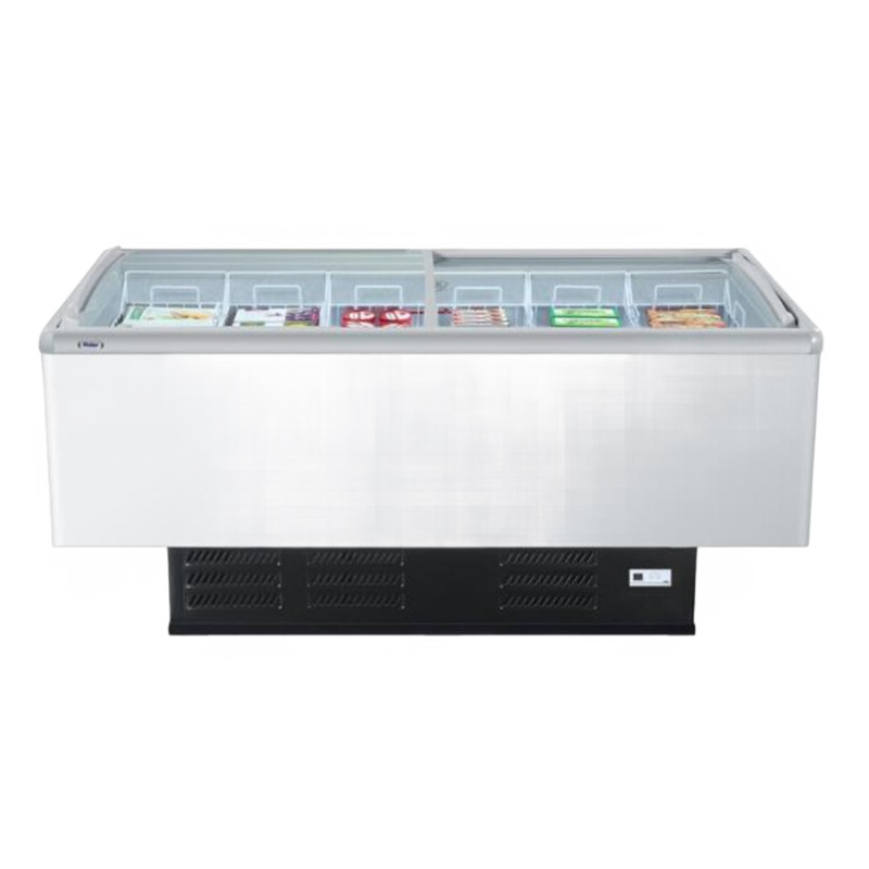 海尔(Haier)SC/SD-828CXU9冷链 579升 商用弧面玻璃门展示冰柜 卧式冷藏冷冻转换大岛柜 新款无货框