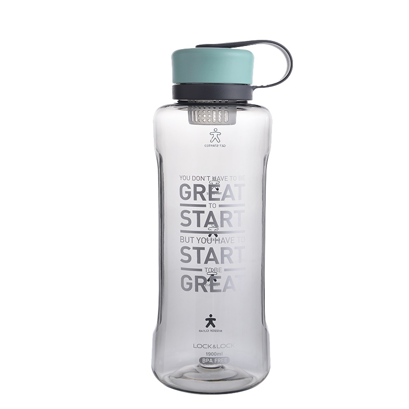 乐扣乐扣大容量塑料水杯便携式运动随手杯大号简约茶杯户外杯子