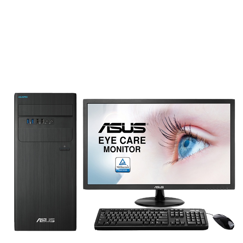 华硕(ASUS)商用台式电脑D640MB 21.5英寸( I3-8100 4G 256G DOS)