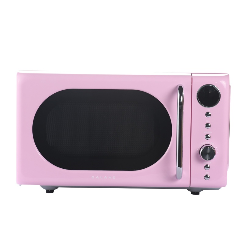 格兰仕(Galanz)复古微波炉家用迷你小型20升容量平板加热一键启动 热小米饭爆米花 P70F20EL-KG(R0)嫩