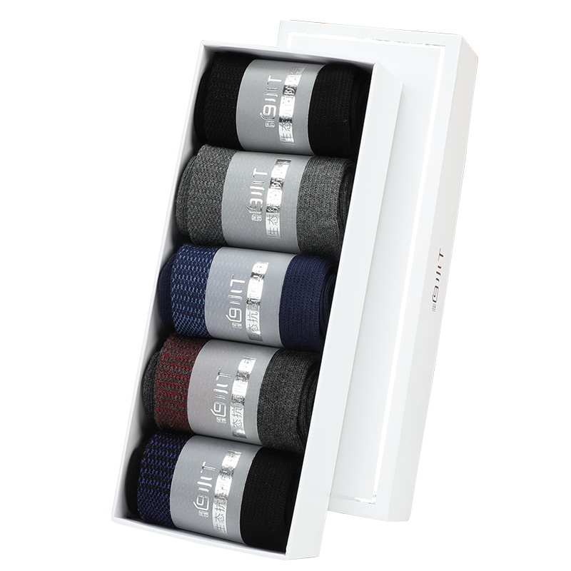 拇指白小T抗菌袜纳米银防臭男袜中筒棉袜除臭吸汗男士秋冬运动袜