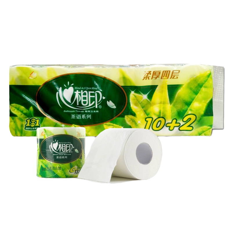 心相印(Mind Act Upon Mind) BT2812 四层135克*12卷 卷筒卫生纸(计价单位:提)