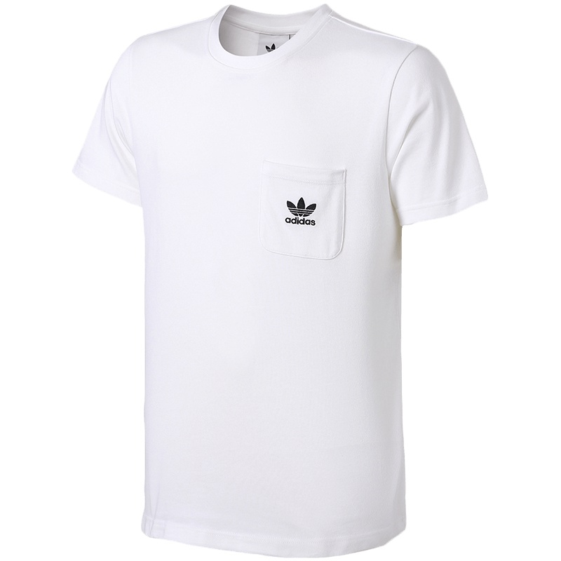 adidas阿迪达斯三叶草运动服男装短袖T恤休闲运动服CW5175 L CW5175白色