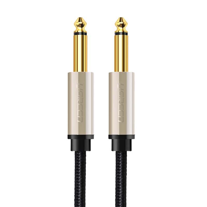 绿联(Ugreen) 6.5mm音频线 6.35大二芯公对公连接线对录线电子琴鼓调音台转接线3米 40812