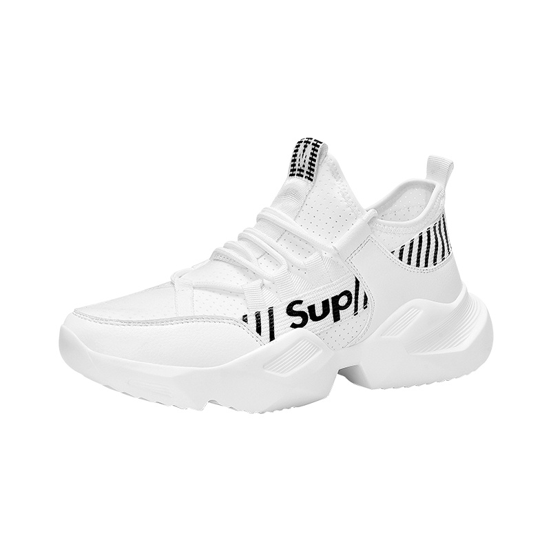 2019新款透气学生白鞋韩版百搭时尚跑鞋潮流运动网面休闲潮鞋