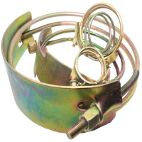 国标 老虎夹 镀彩锌喉箍强力卡箍重型管夹90mm