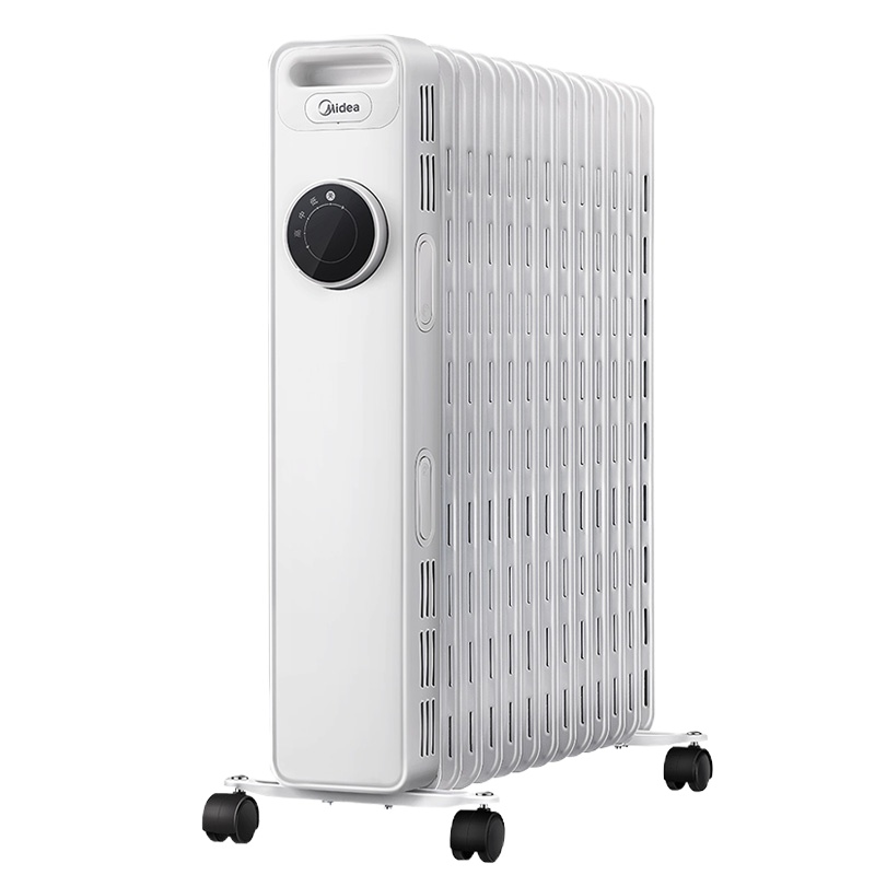 美的取暖器家用节能省电暖气片油汀酊丁烤火炉卧室神器大面积13片油汀 暖气片 时尚外观设计 安全防护