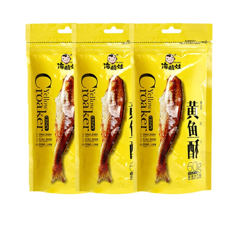 WQMD海麟娃黄鱼酥60g/包*5袋