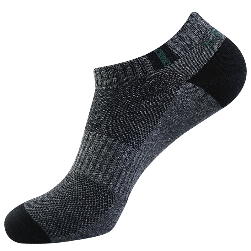 浪莎LangSha男士纯棉袜子男6双春夏秋季跑步防滑篮球网眼透气运动船袜