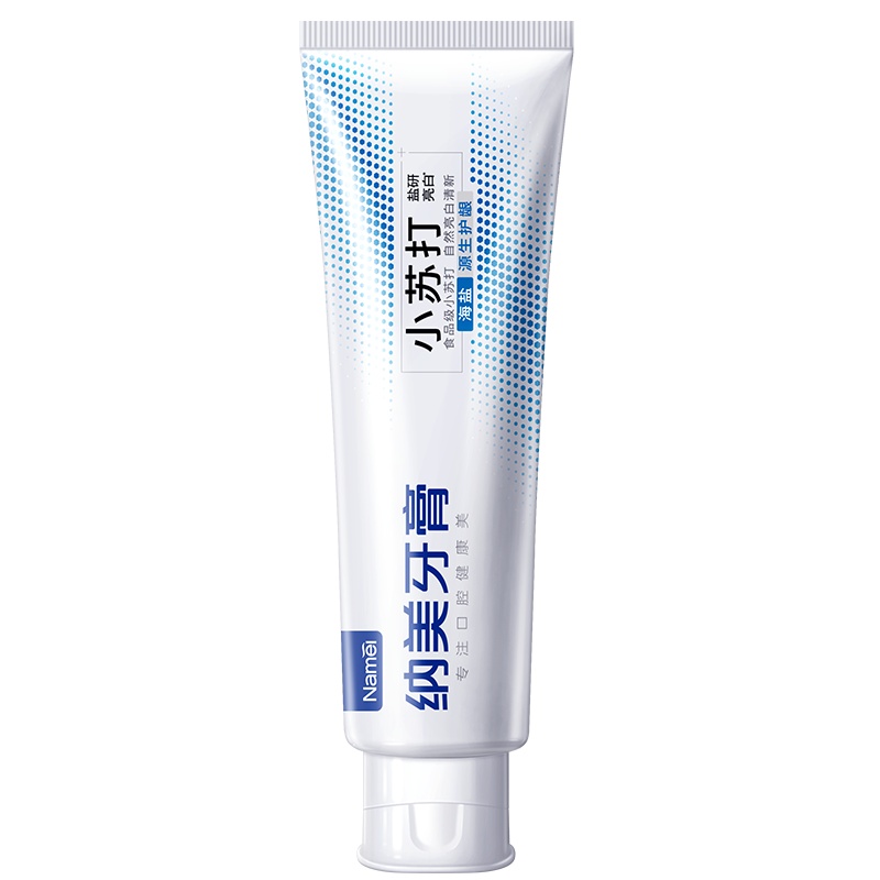 Namei纳美小苏打源生护龈海盐薄荷牙膏160g成人男女士品牌直供牙膏清新口气自营