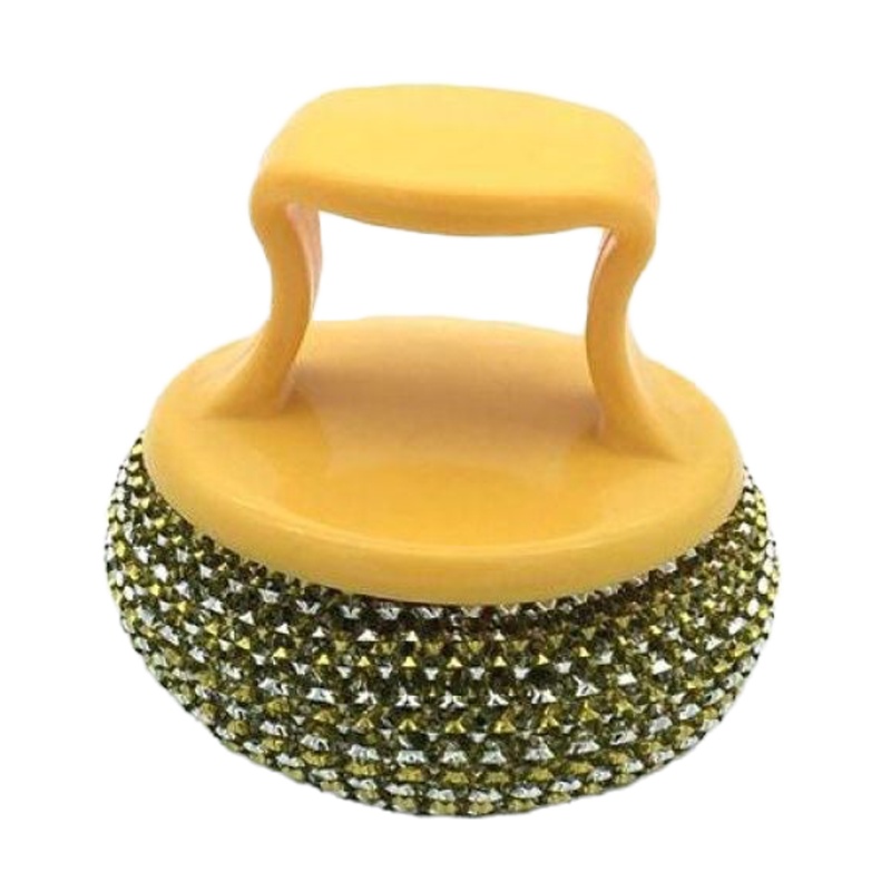 [3个装-默认短柄款]洗锅抹布不粘锅刷不伤手清洁球厨房不伤锅清洁刷强力去污刷子-颜色随机