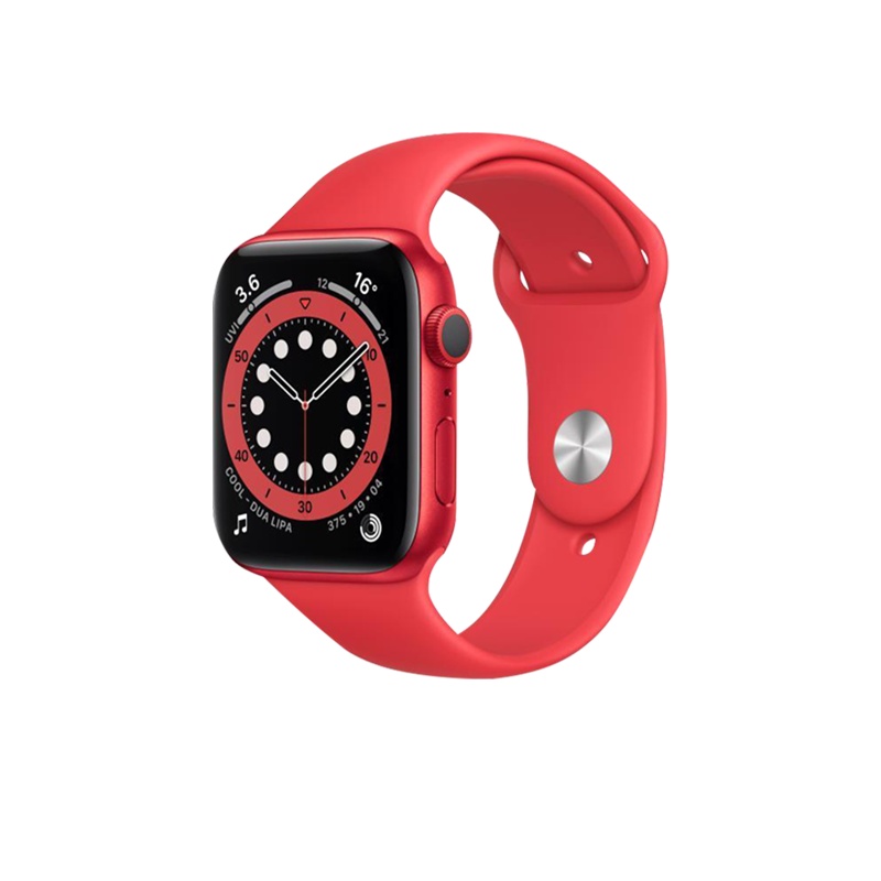 Apple Watch Series 6 44毫米 GPS版 红色铝金属表壳 红色运动表带 智能手表