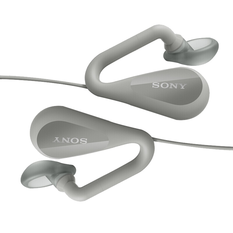 Sony索尼有线耳机 STH40D入耳塞式线控通话跑步运动音乐耳机重低音立体声 灰色