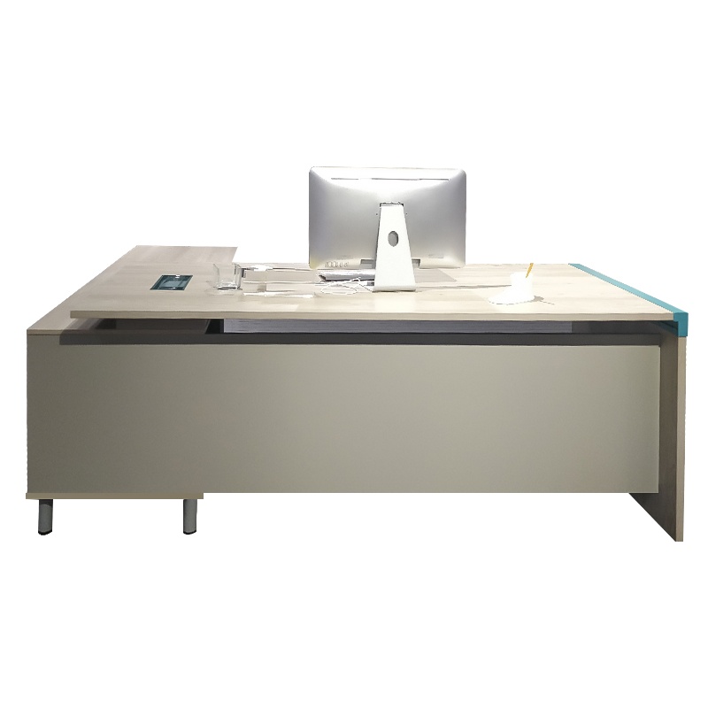 富和美88D1705中班台办公家具办公桌办公台主管经理办公桌行政桌老板桌电脑桌老板台1800L*1600W*760H