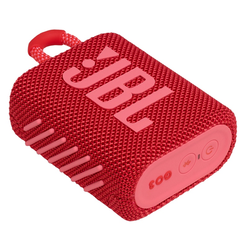 JBL GO3 音乐金砖三代 便携式蓝牙音箱 低音炮 户外音箱 迷你小音响 快速充电长续航 防水防尘设计 庆典红