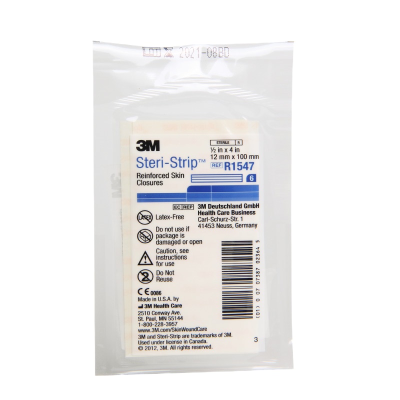 3M 皮肤伤口免缝胶带R1547 剖腹产疤痕减张抗张 免缝胶带疤痕贴 医用美容整形抗疤 5袋