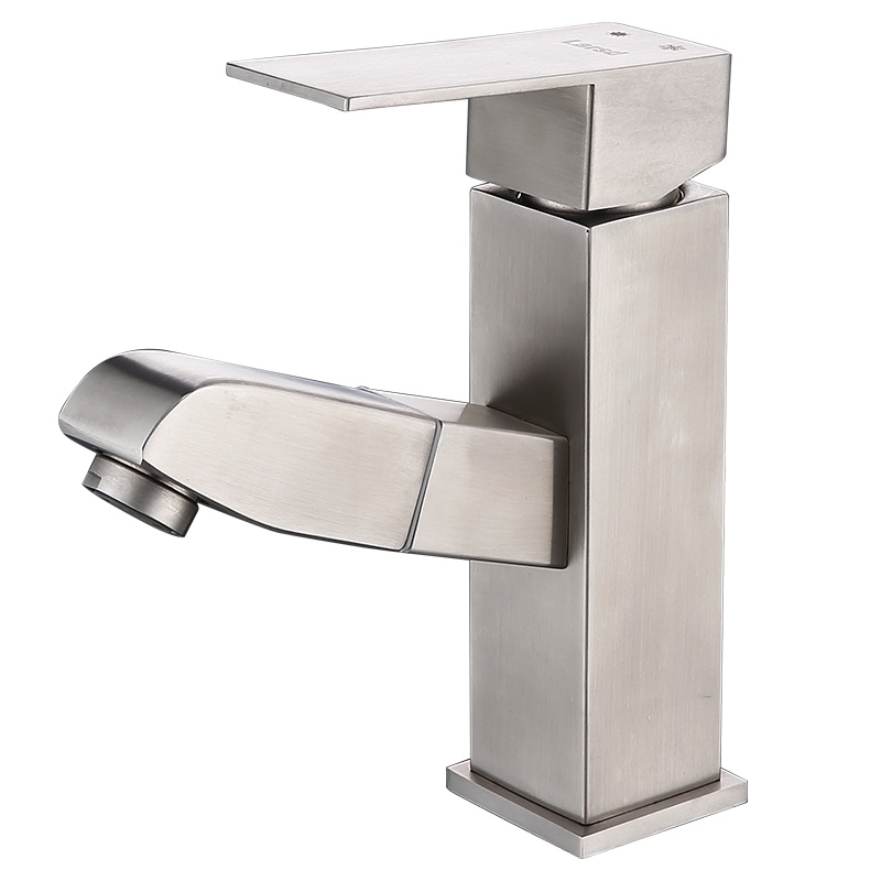 莱尔诗丹 Larsd 抽拉式水龙头 304不锈钢主体单孔冷热面盆龙头 LC-14