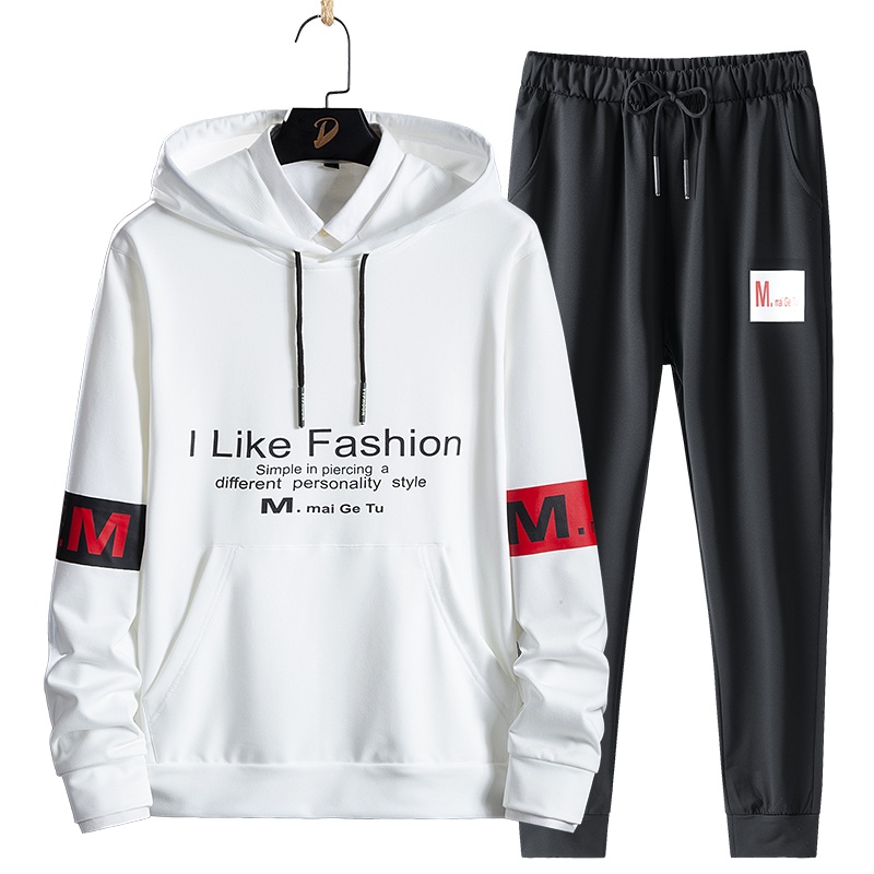 俞兆林(YUZHAOLIN)春秋套装男休闲运动卫衣男士韩版潮流青少年学生搭配衣服