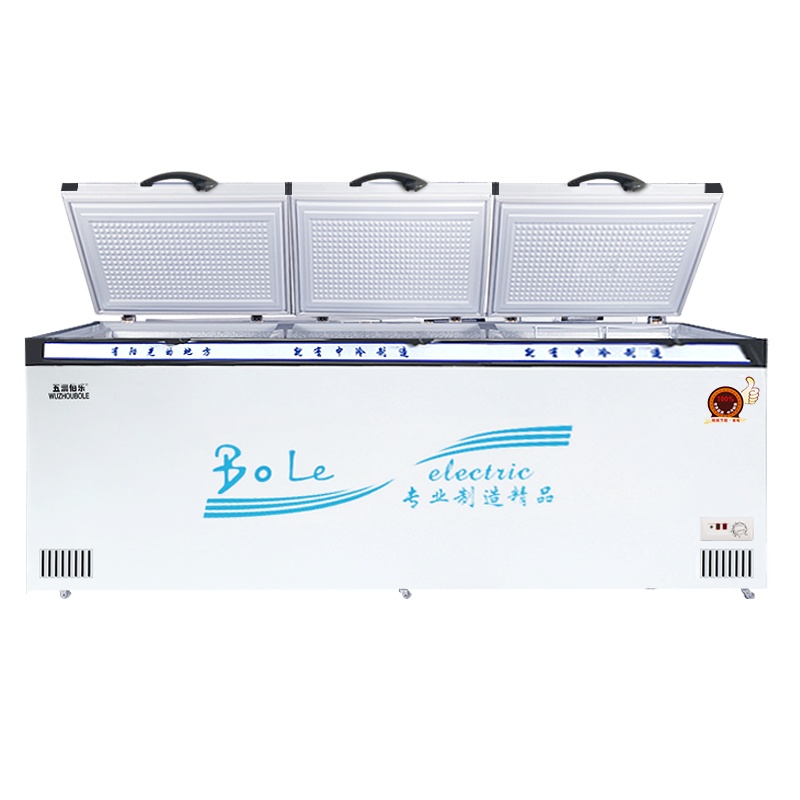 五洲伯乐(WUZHOUBOLE)WR/WF-1980 1980升铜管卧式冷柜冷藏冷冻柜商用大冷柜速冻柜直冷顶开门(白色