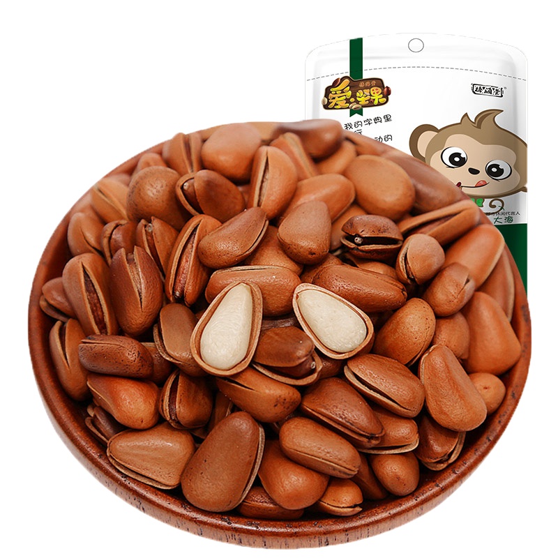 [榛海堂 开口松子 100g]原味东北松子手剥开口休闲零食特产坚果炒货新货干果网红特色小吃