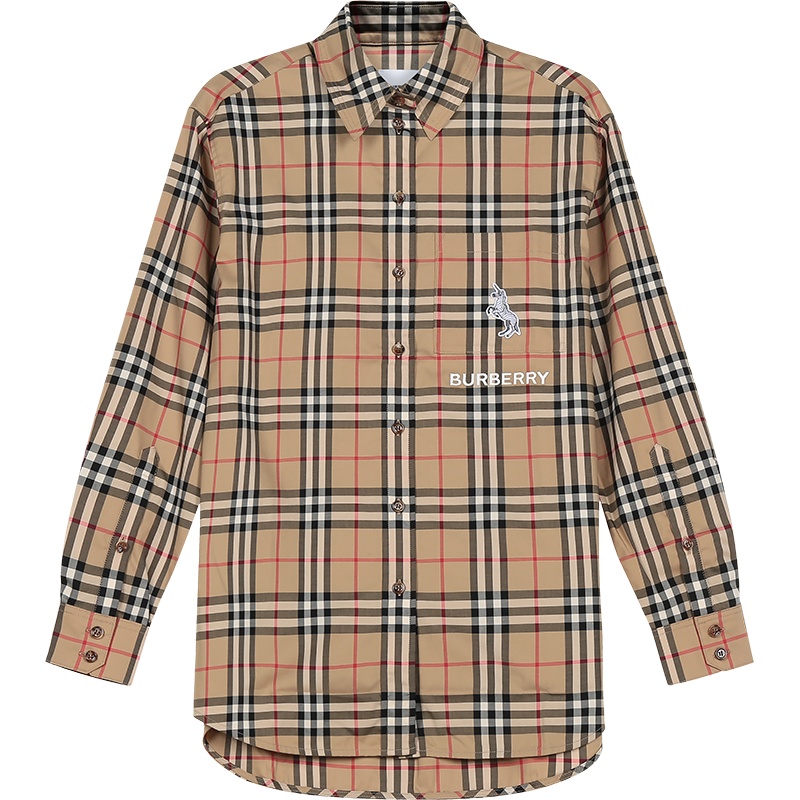 BURBERRY 博柏利 女款 棉质超大号长袖衬衫 80321511