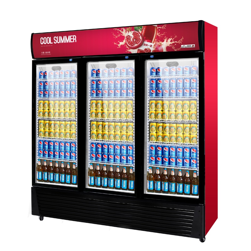飞天鼠(FTIANSHU) 展示柜饮料柜商用冰柜超市冰箱冷藏柜保鲜柜三门直冷下机组