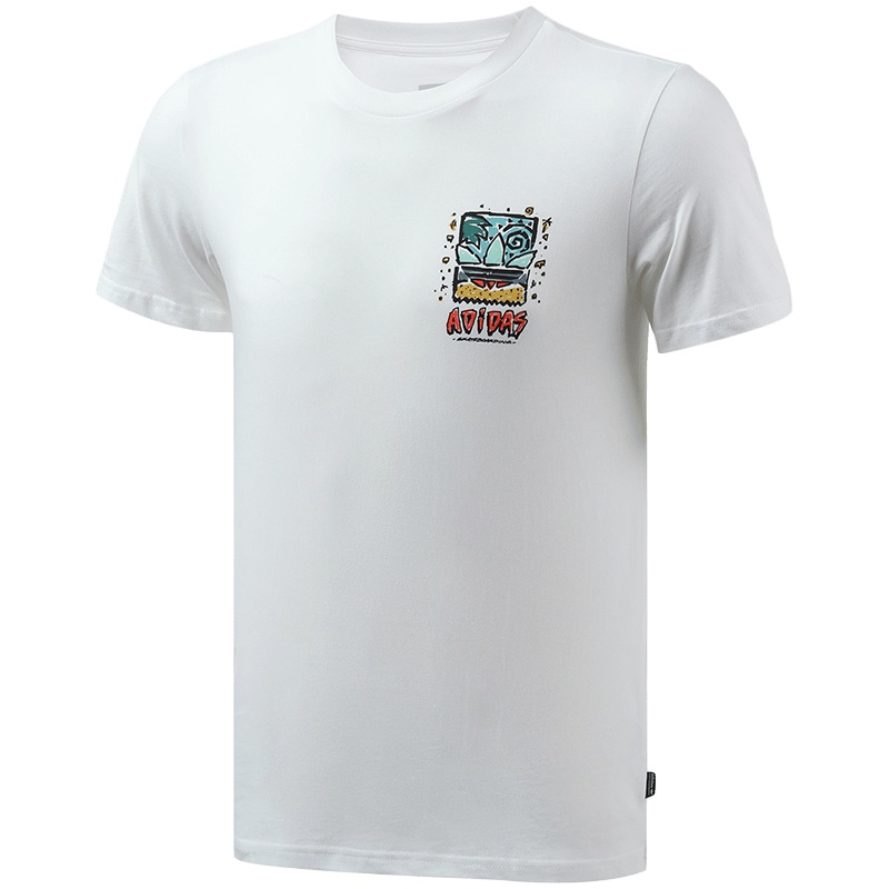 adidas阿迪达斯三叶草男装运动休闲圆领短袖上衣DU8350