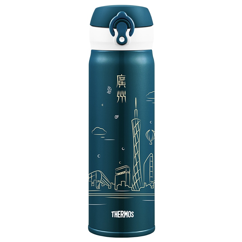 膳魔师城市杯JNL-500不锈钢保温杯 广州-活力绿 8大城市主题 304不锈钢 500ML家用/通用/Thermos