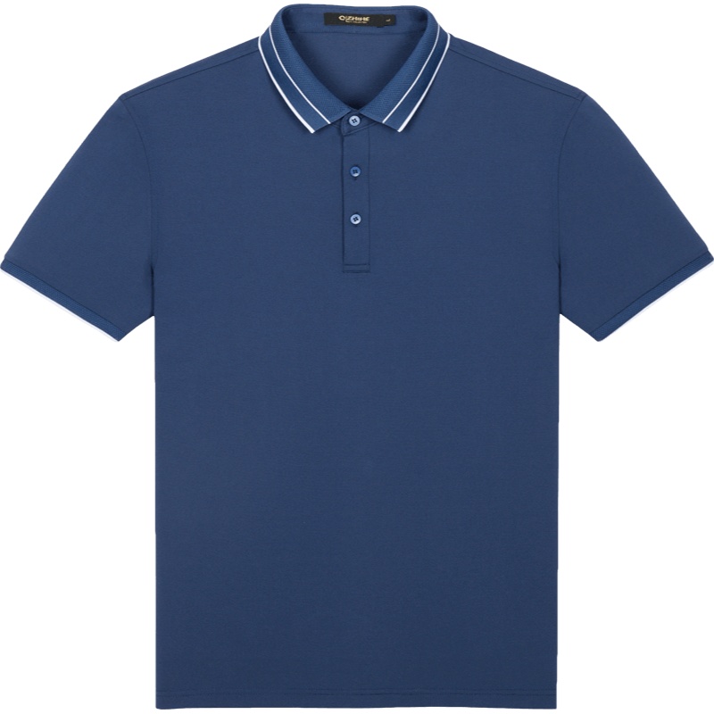 千纸鹤男士商务休闲短袖POLO衫2020年夏季男装纯色上衣25308