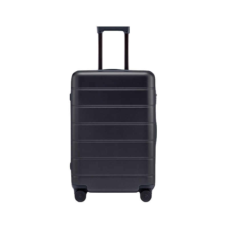 小米(MI)拉杆箱 高弹性万向静音轮旅行箱 TSA海关锁简约商务登机箱 24英寸 黑色