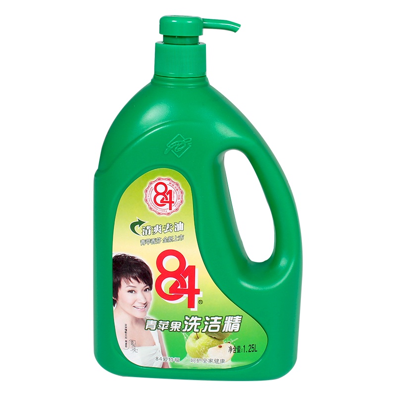 爱特福苹果洗洁精1.25L 高效去油渍苹果香气大桶洗碗筷爱特福84