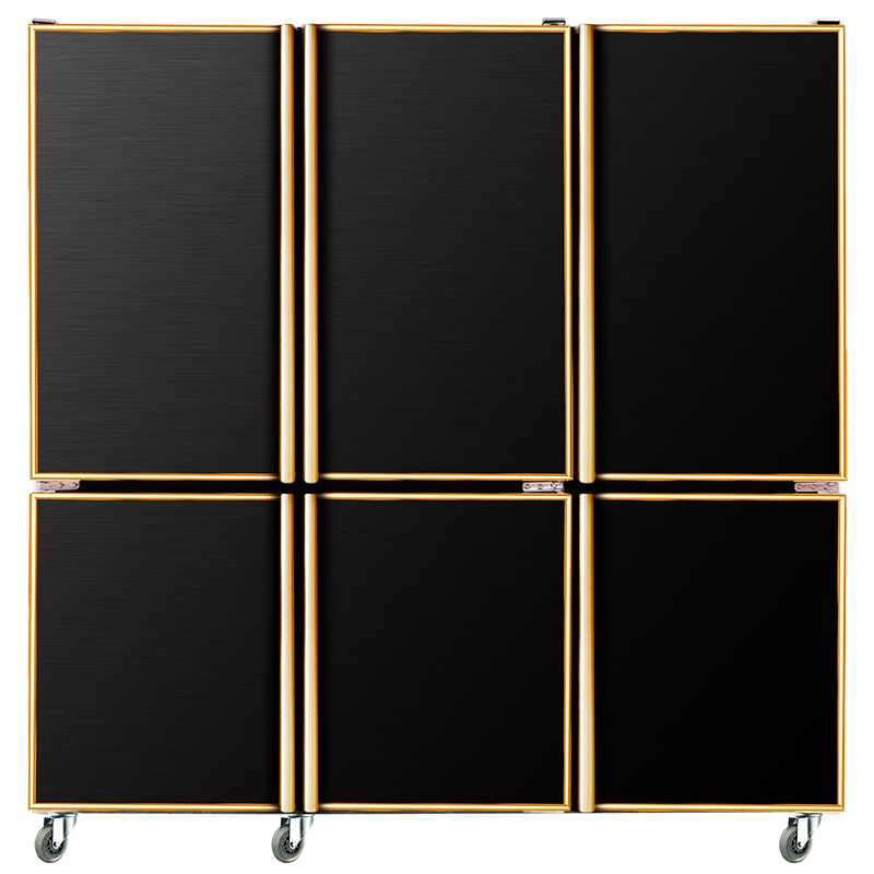 五洲伯乐(WUZHOUBOLE)CF-1800无磁铜管厨房冰箱 1300L六门厨房柜 双机全冷冻柜立式冷柜 商用点菜柜速