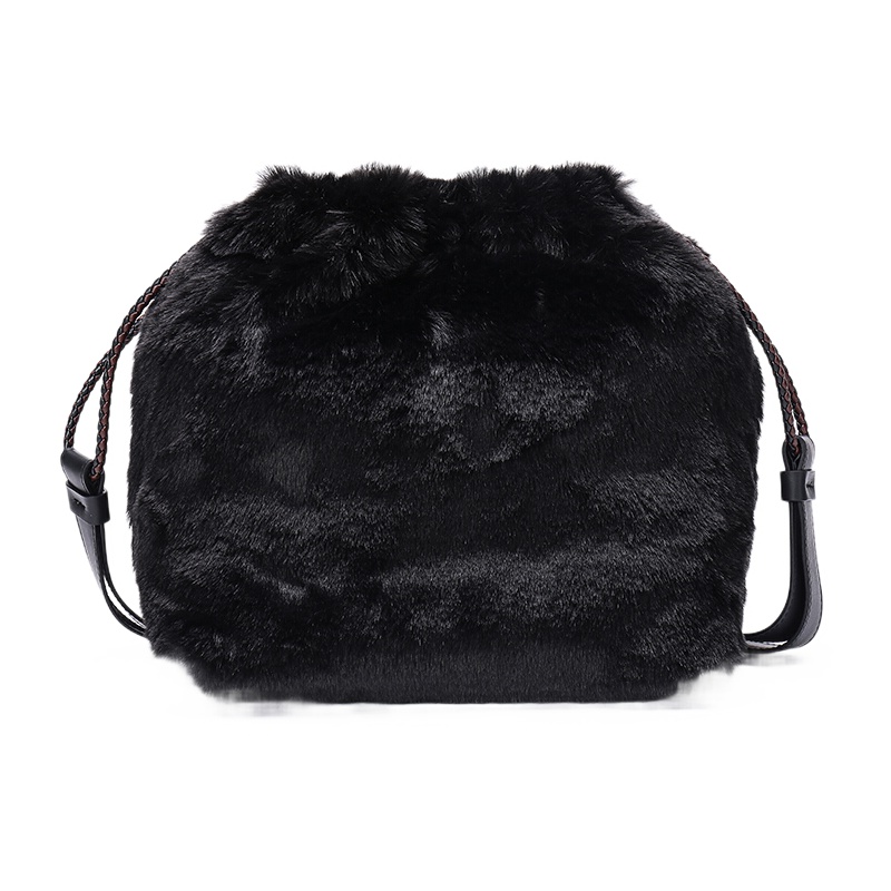 FURLA芙拉 CAOS系列中号毛皮水桶包902919