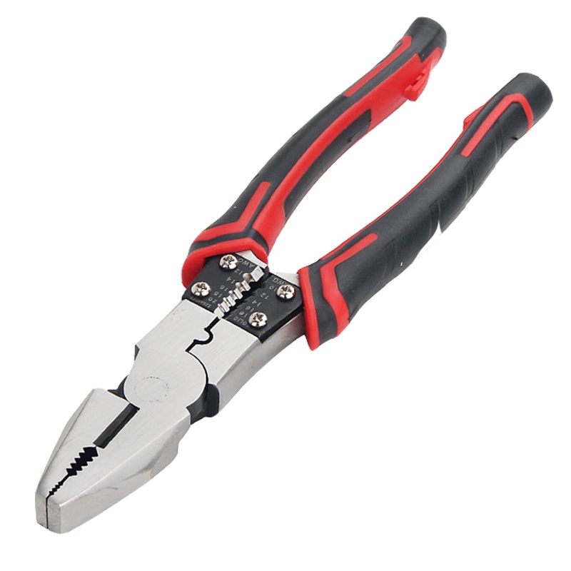 钢丝钳古达多功能省力电工剥线剪线手钳胶钳家用五金工具铁钳子老虎钳 家用款钢丝钳 8寸