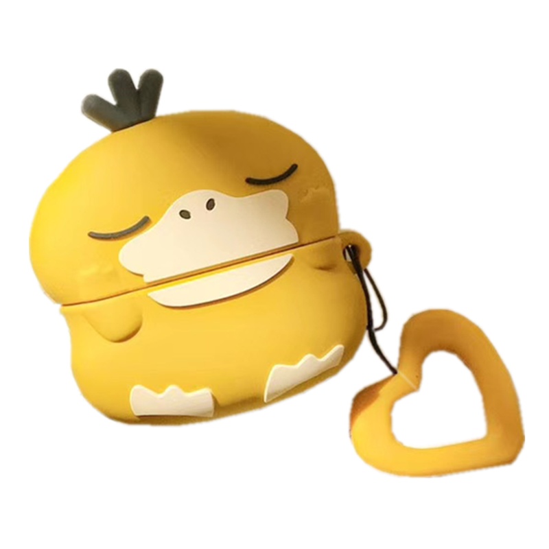 高铭宣airpods保护套可达鸭airpods2苹果无线蓝牙耳机保护套硅胶ipod可爱充电盒2代pro保护壳手机壳