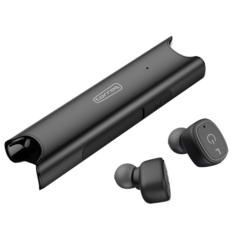 图拉斯无线系列真无线耳机H8 黑色单双耳入耳式TWS耳塞迷你男女通用运动HiFi音质超长续航待机苹果安卓适用