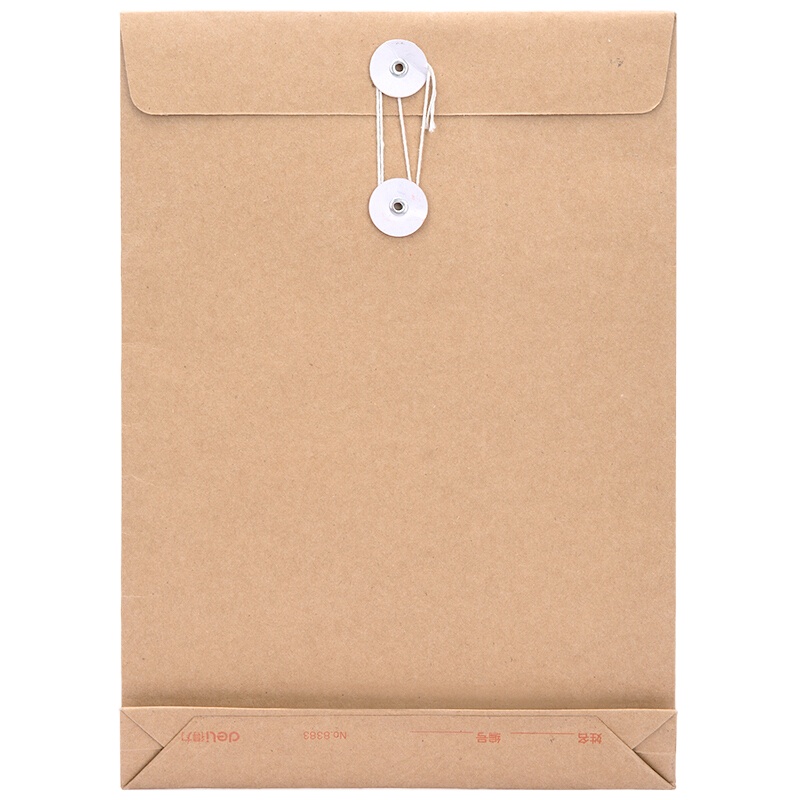 得力 8383 档案袋(黄)(10个每包)（单位：包）