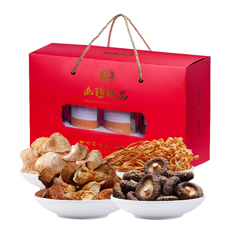 金唐山珍臻品菌菇特产干货大礼包礼盒装中秋过节送礼团购福利送人