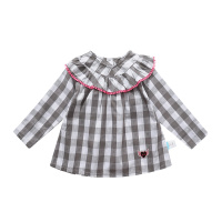 宝贝巴迪19年秋装新款女童针织衫幼童宝宝衬衫8832204