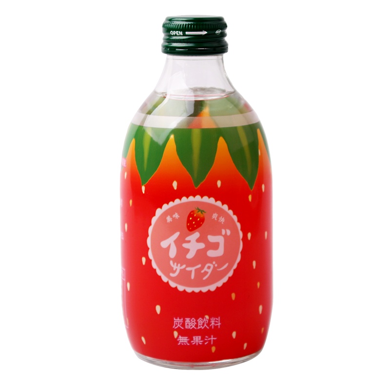日本进口 友傑 草莓味汽水 300ml*5瓶装