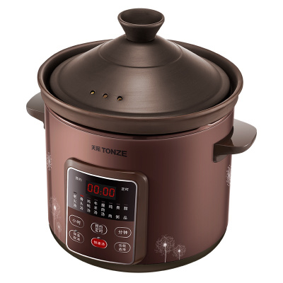 天际DGD40-40BZWD电炖炖锅紫砂内胆单胆煲汤锅煮粥神器电砂锅炖锅家用全自动智能预约定时养生电炖盅4L适用4-6人