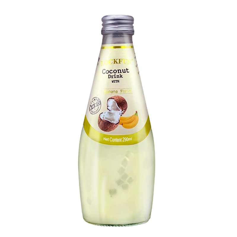 乐可芬 椰汁玻璃瓶(香蕉味)12瓶/箱