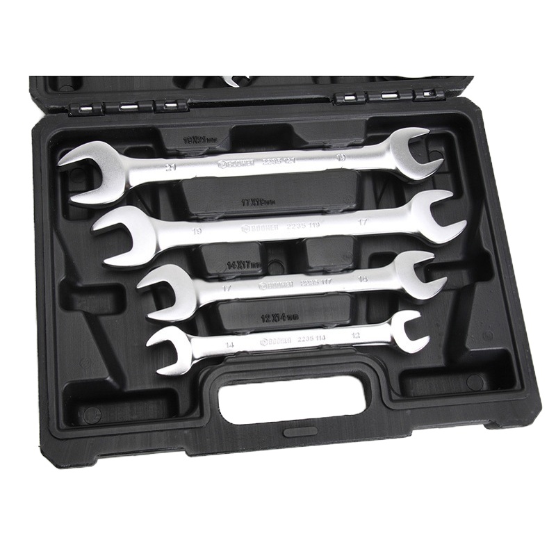 宝合(BOOHER) 2200202 8件 全抛光双开口扳手组套 单位:套<1套装>蓝色系