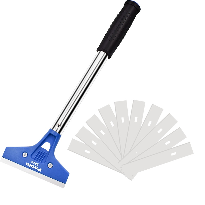 保拉(Paola)320mm轻型清洁刀铲刀玻璃刀刮污刀套装(10把刀片)2024+2012