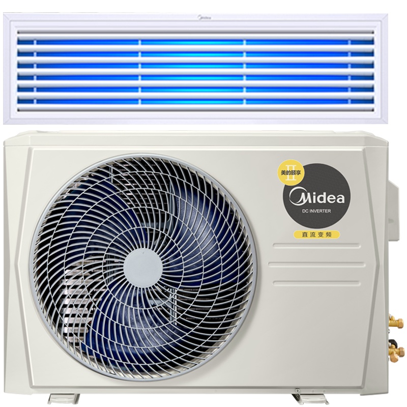 美的(Midea)KFR-35T2W/BP2DN1-iX(3)Ⅱ智能家电1.5匹直流变频风管机一拖一家用中央空调颐享二代