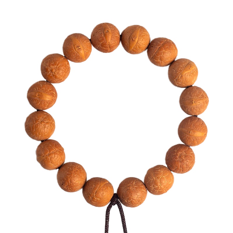 [梵心阁]正宗尼泊尔精品黄皮小凤眼菩提子高密正眼原籽手串男士佛珠