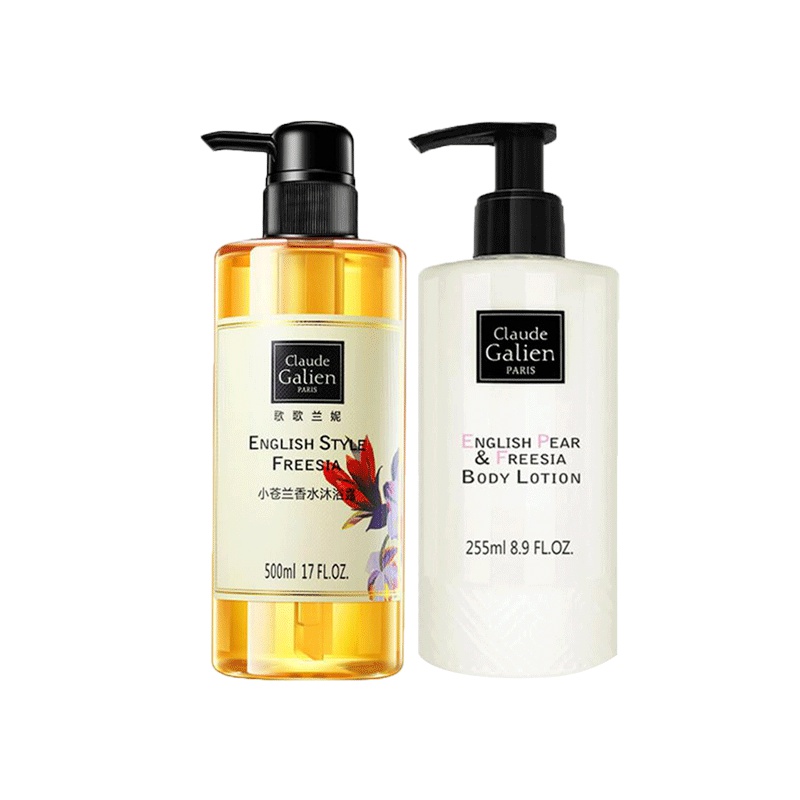 法国歌歌兰妮蓝风铃小苍兰香水沐浴露沐浴乳持久留香男女士家庭装